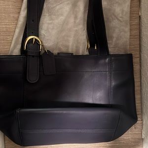 Coach purple leather purse